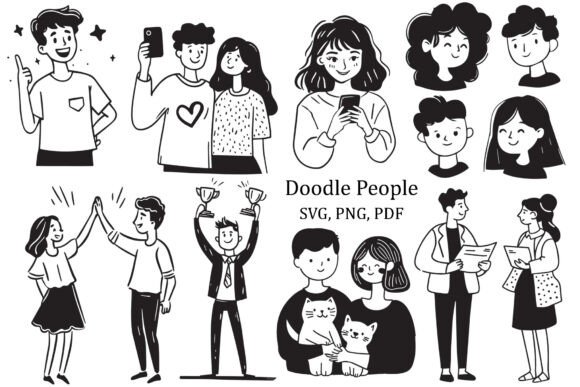 Hand-Drawn People Clipart Collection
