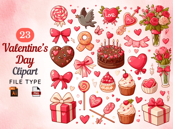 Charming Valentine's Day Clipart Collection