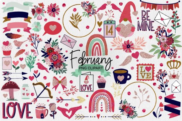 Valentine's Craft Clipart Collection