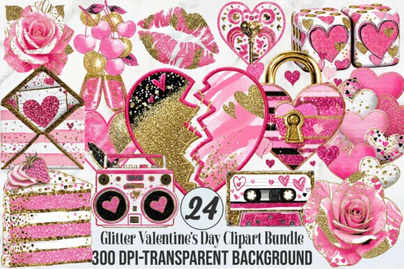 Glitter Clipart Design Collection
