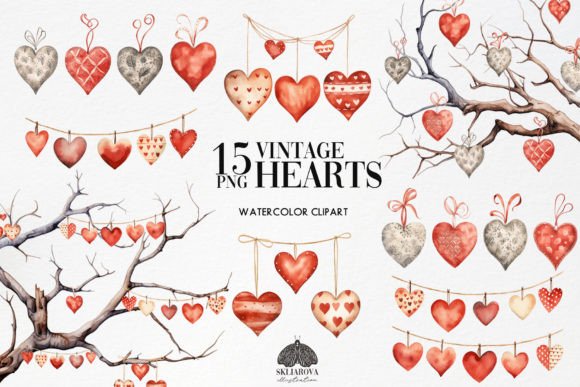 Valentine's Watercolor Art Collection