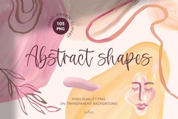 Hand-Painted Abstract Shapes Collection
