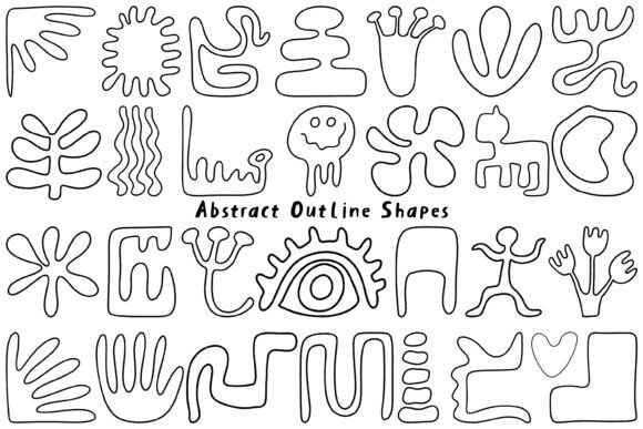 Hand Drawn Abstract Shape Collection