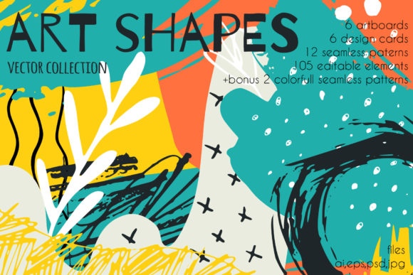 Creative Abstract Art Vector Set