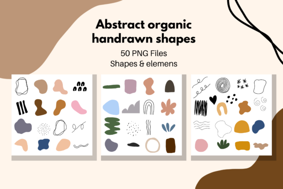 Handdrawn Abstract Shapes Clipart