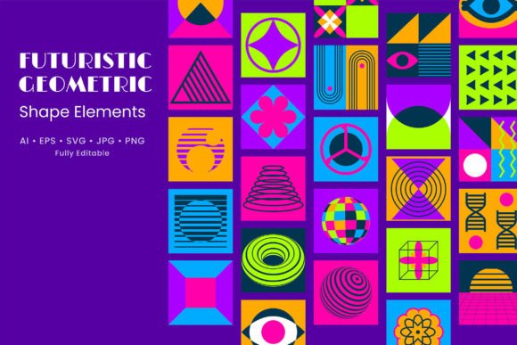 Retro Geometric Design Collection