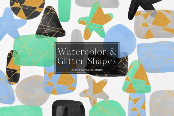 Abstract Watercolor Shapes PNG Collection