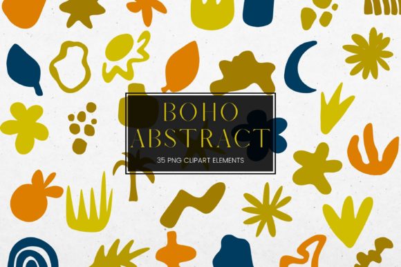 Modern Abstract Boho Clipart Collection