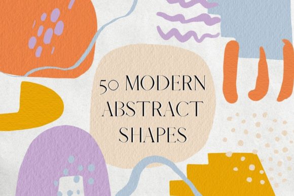 Vibrant Abstract Shapes Clipart Collection