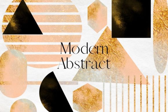 Modern Abstract Shape Clipart Collection