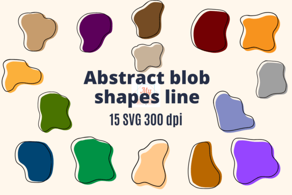 Versatile SVG Blob Line Shapes