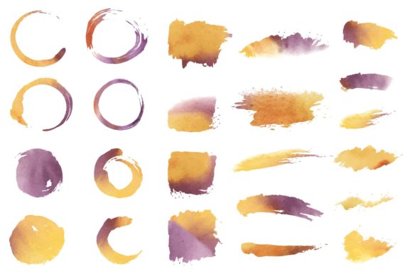 Watercolor Geometric Art Bundle