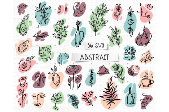 Boho Abstract Geometric Shape PNG & SVG Collection