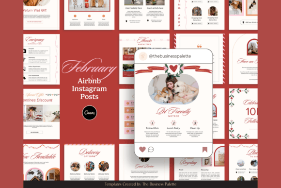 Valentine's Vacation Rental Social Templates