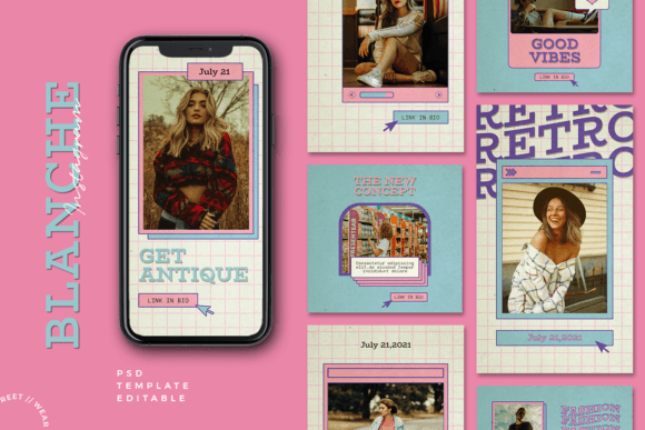 Blache Retro Instagram Template