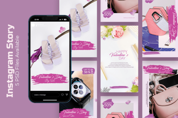Stylish Valentine Sale Instagram Template