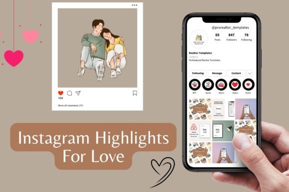 Love-Themed Instagram Highlight Covers