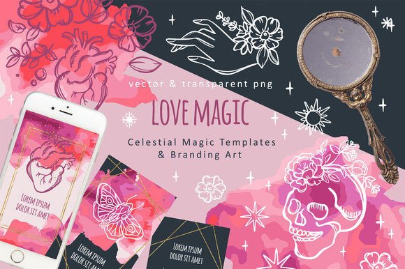 Celestial Occult Social Media Templates