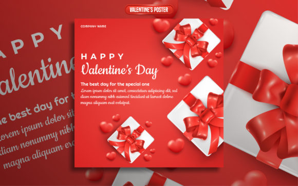 Valentine's Day Social Media Post Template