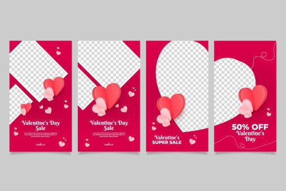 Valentine's Day Instagram Story Templates
