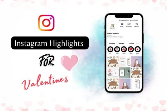 Valentine's Day Instagram Story Icons