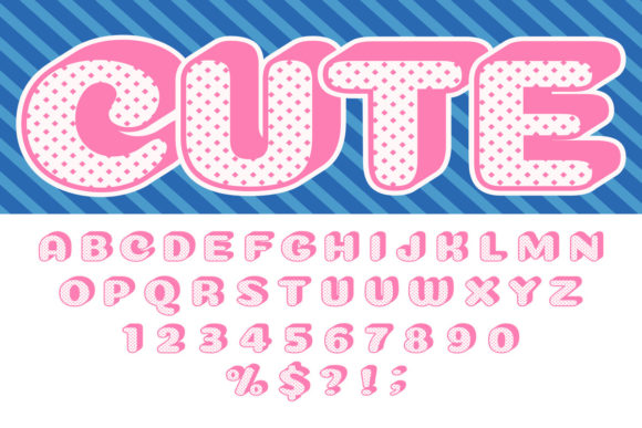 Pink Princess Retro Letter Set