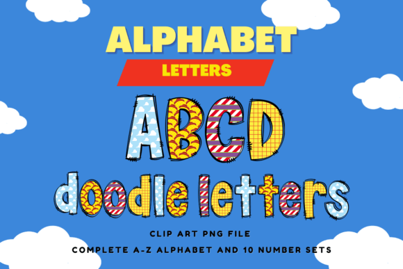Doodle Alphabet Clipart for Creative Designs