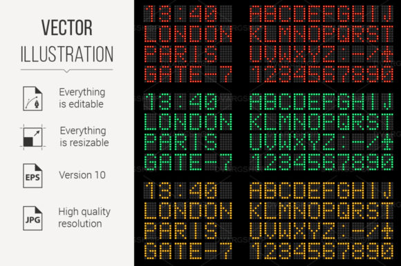 Colorful Creeping Line Vector Set