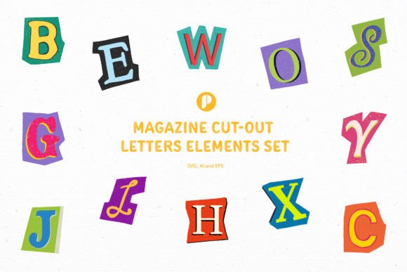 Vibrant Cut-Out Letter Set