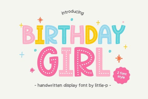 Playful Birthday Girl Display Font
