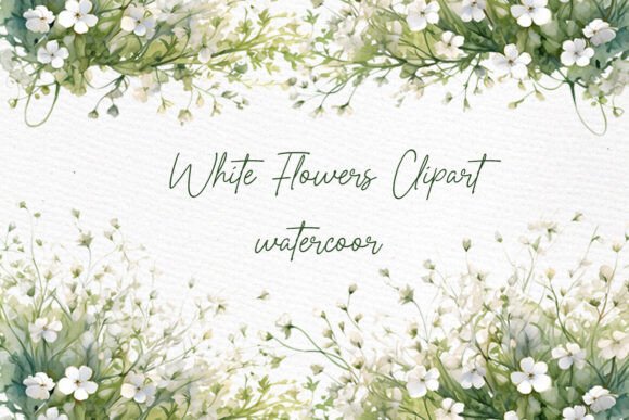Elegant Watercolor Floral Clipart Set