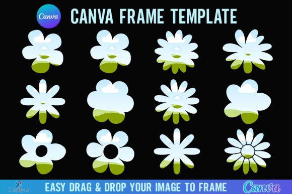 Daisy Retro Canva Frame Templates