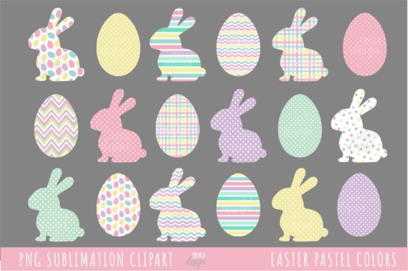 Charming Pastel Easter Clipart Set