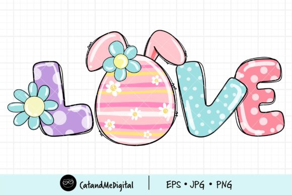 Easter Love Clipart Digital Pack