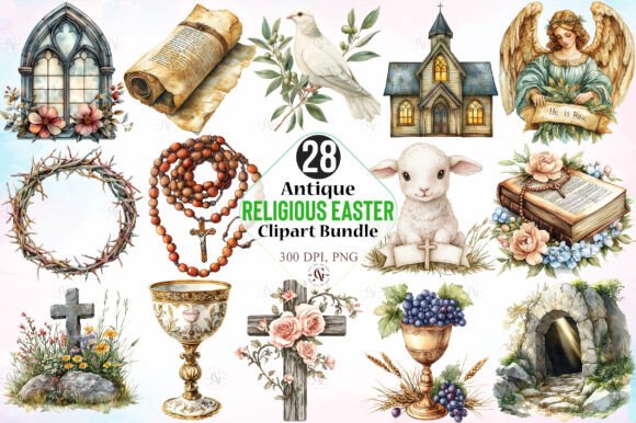 Antique Easter Clipart Collection