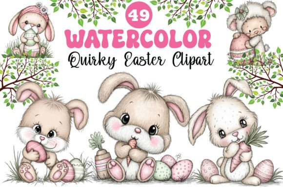Quirky Easter Clipart Collection