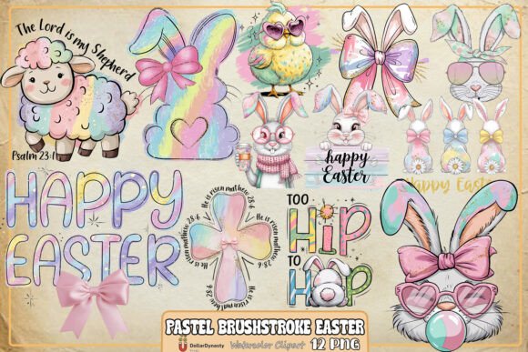 Pastel Easter Clipart Collection