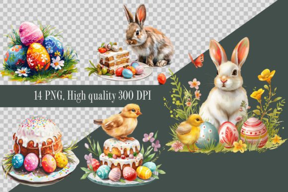 Easter Themed Decorative Clipart