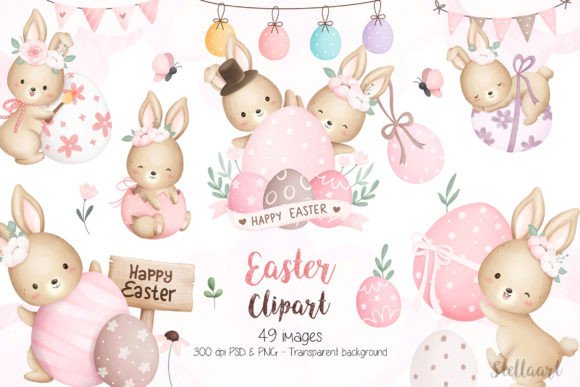 Vibrant Easter Clipart Collection