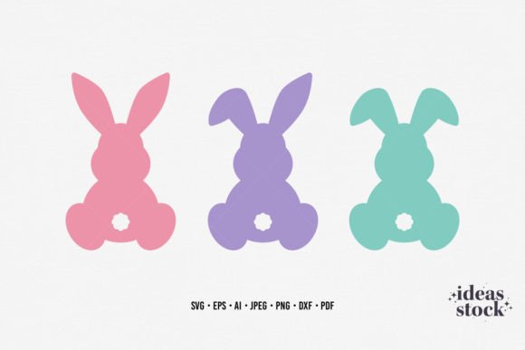 Easter Bunny SVG and PNG Design Bundle