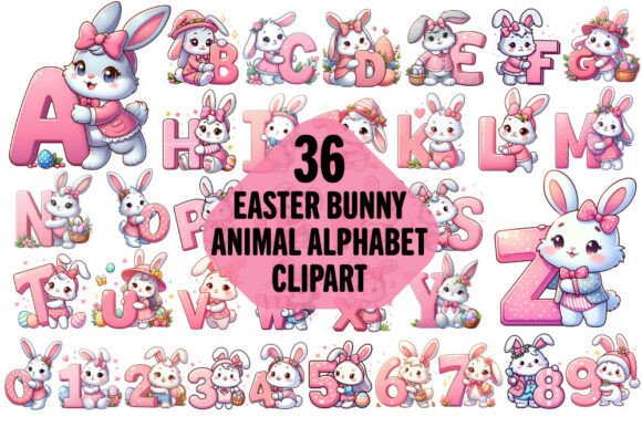 Easter Bunny PNG Sublimation Bundle