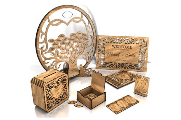 Wedding Laser Cut Decor Bundle