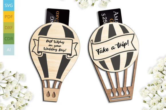 Wedding Balloon Gift Card Money Holder Set