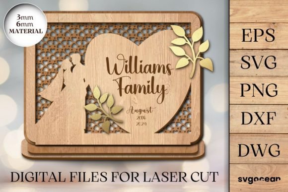 Wedding Anniversary Laser Cut Display File