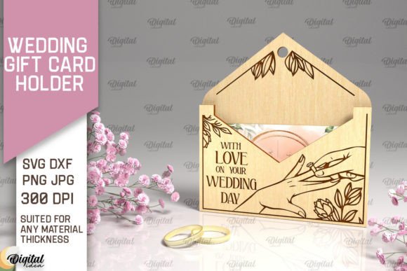 Wedding Gift Card Holder Laser Cut Files