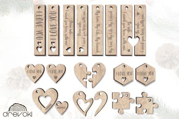 Valentine's Day Keychain SVG Bundle