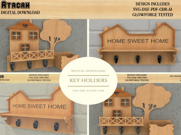 Key Holder Laser Vector Kit