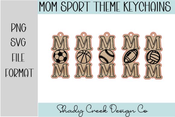 Sport-Themed Keychain SVG Pack