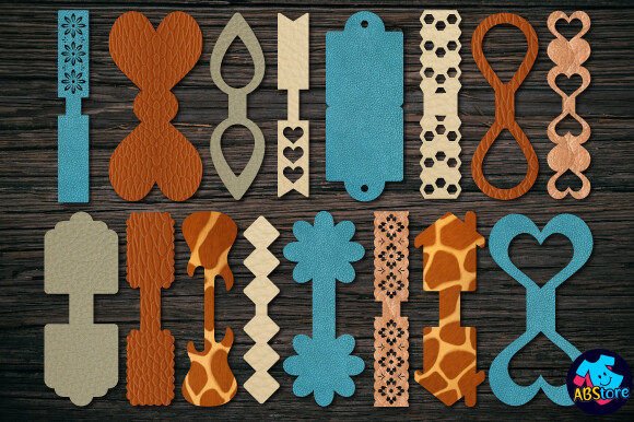 Leather Keychain Template Bundle — SVG EPS PDF DFX