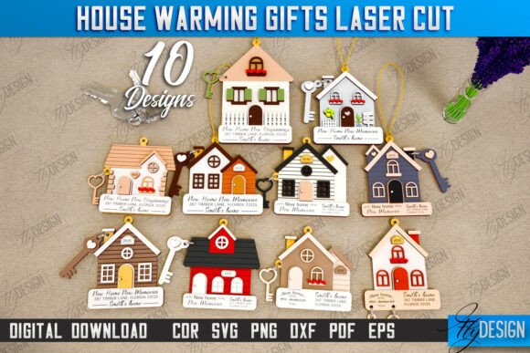 Housewarming Laser Cut Bundle – SVG EPS PNG DXF